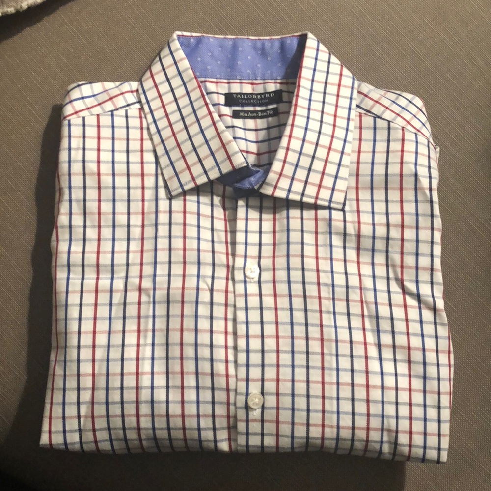 Tailorbyrd Plaid Button Down - image 1